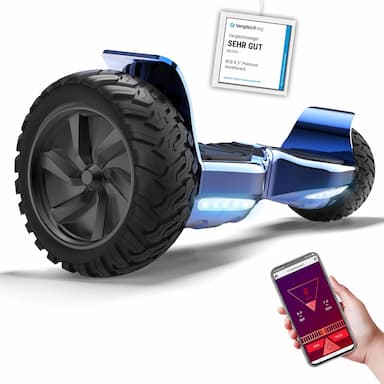 RCB Hoverboard 8,5" Tout Terrain (app, Bluetooth, LED)