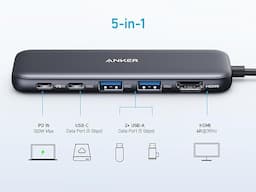 Anker 332 Hub USB-C (5-en-1, ultra-compact)