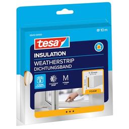 tesa INSULATION Ruban d'étanchéité mousse 10 m x 9 mm