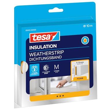 tesa INSULATION Ruban d'étanchéité mousse 10 m x 9 mm