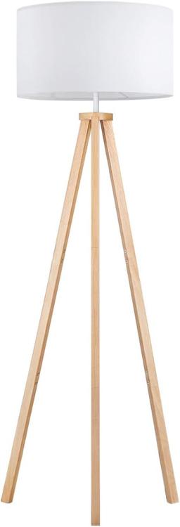 tomons Lampadaire LED dimmable bois, variateur continu