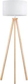 tomons Lampadaire LED dimmable bois, variateur continu
