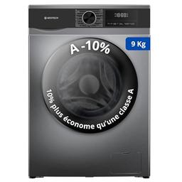 GEDTECH GLL91400DG - hublot 9 kg, 1400 tr/min, 16 programmes, gris