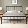 Zinus Florence Lit 140x190 cm en métal avec sommier et tête de lit