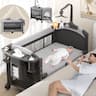 Trimigo Lit bébé pliable 120x60 sans montage (cododo, moustiquaire)