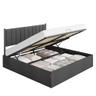 VASAGLE lit coffre 180x200 sommier relevable avec tête de lit