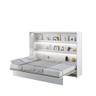 MEBLINI Bed Concept BC-04 Horizontal 140x200 avec matelas