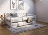 DecoInParis Torry 90x190 lit banquette gigogne en métal blanc