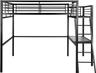 Meuble Cosy Lit Mezzanine 2 Places 140x190 cm métal et verre