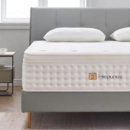 Hiepunos Matelas 120x190 hybride ressorts ensachés 26 cm, fermeté H3