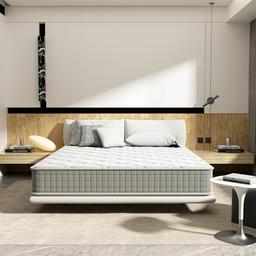 DEWINNER Matelas 120x190 mémoire de forme 25 cm, 7 zones, ferme