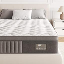 BedStory Matelas 120x190 hybride ressorts ensachés et mémoire 20 cm
