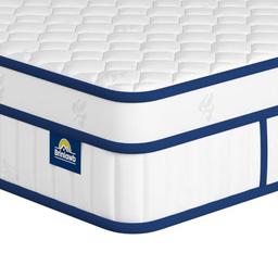 Brinlawb Matelas 140x200 Hybride 21 cm Réversible à Ressorts Ensachés