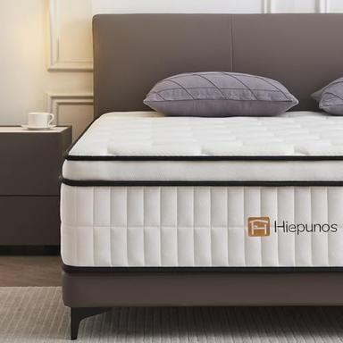 Hiepunos matelas hybride 180x200, 26 cm, ressorts ensachés 7 zones