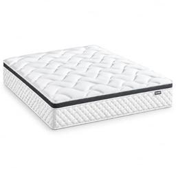 Deegari Matelas 140x190 cm hybride à ressorts ensachés, 25 cm, H3