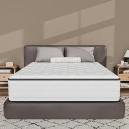 DEWINNER Matelas 140x190 - 30 cm (mousse + mémoire de forme, réversible)