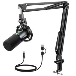 MAONO PD200XS, kit micro dynamique USB/XLR avec bras articulé