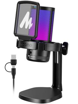 MAONO DGM20, micro gaming USB à condensateur RGB avec sourdine