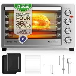 TurboTronic EVS38 (mini-four 38 L, chaleur tournante, tournebroche)