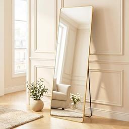 SONGMICS miroir intégral rectangulaire 160 x 50 cm, cadre aluminium