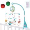 Mobile musical lit bébé rotatif 360° avec projecteur et télécommande