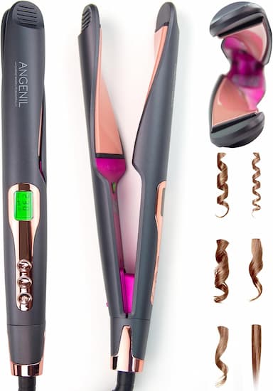 ANGENIL Pro Lisseur Twist 2-en-1 (lisseur + boucleur)