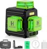 Huepar niveau laser vert 3 x 360° autonivelant à batterie USB-C