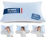WVIOWVI Oreiller Mémoire de Forme 50x70 cm Réglable avec Taie Zippée