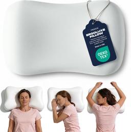 ERGOLUXE Oreiller Ergonomique Cervical Double Hauteur