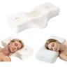 Zephviora Oreiller cervical papillon en latex Talalay, 4 et 8 cm