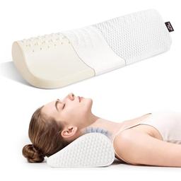 Talatex Oreiller cervical en latex Talalay, courbe en C 2 niveaux
