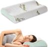 Flowen Oreiller cervical mémoire de forme double vague (housse bambou)