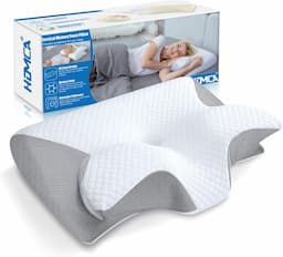 HOMCA Oreiller Ergonomique Cervical 2 en 1