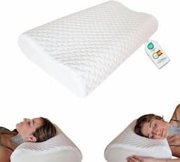 Mommy Confort Oreiller double hauteur 9/12 cm (housse aloe vera)