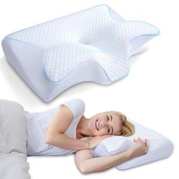 HOMCA Oreiller cervical mémoire de forme 60x40x12/14 cm