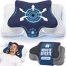 Allevo Paris Oreiller ergonomique papillon 4 hauteurs, 2 taies