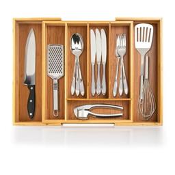 Dimono Range-couverts bambou extensible (29 à 45,5 cm)