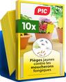 PIC Pièges collants jaunes plantes d'intérieur (10 pièges)