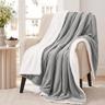 Aisbo Plaid Canapé Sherpa 150x200 cm Gris Mouton