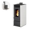 Interstoves Marina 11 étanche — pack avec conduit ventouse (Blanc)