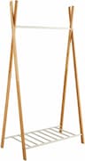 Box and Beyond Portant Tipi Bois Naturel Métal Blanc