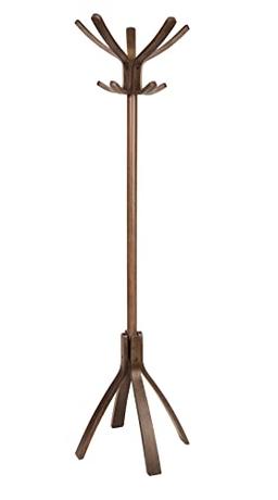 ALBA Porte-manteau sur pied bois, 10 patères, tête rotative