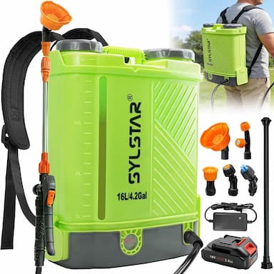 SYLSTAR 16L (à dos, 7 bar, compatible Makita 18V)