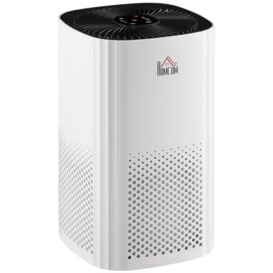 HOMCOM Purificateur d'air HEPA CADR 225 m³/h, minuterie 8h