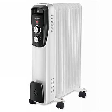 CRAZYCHIC Radiateur bain d'huile 2000W (9 éléments)