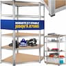 tectake Étagère d'angle 5 tablettes 875 kg