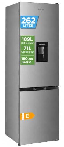 GEDTECH GCB262SL — combiné 262 L, étagères réglables, bacs à légumes dédiés