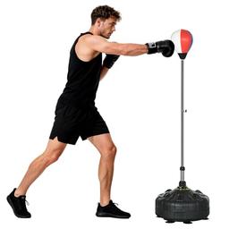 SPORTNOW Punching ball sur pied réglable 147-165 cm
