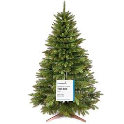 Pure Living Sapin de Noël Artificiel Premium 180 cm, pied en bois