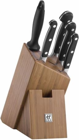 Zwilling Pro (bloc bambou 6 pièces, forgé)